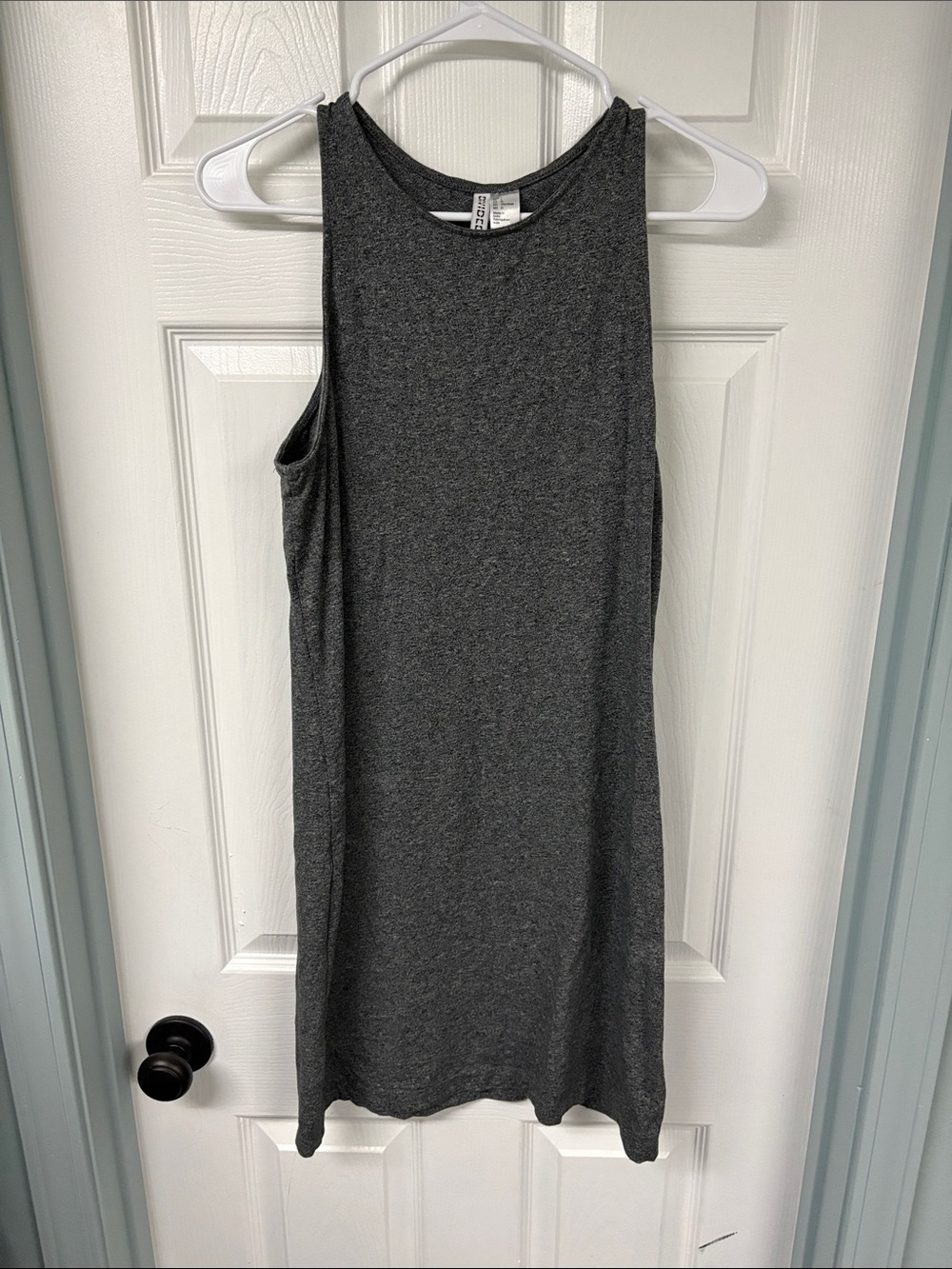 H&M Charcoal Gray Sleeveless Tank Dress